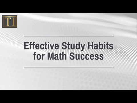 Effective Study Habits for Math Success